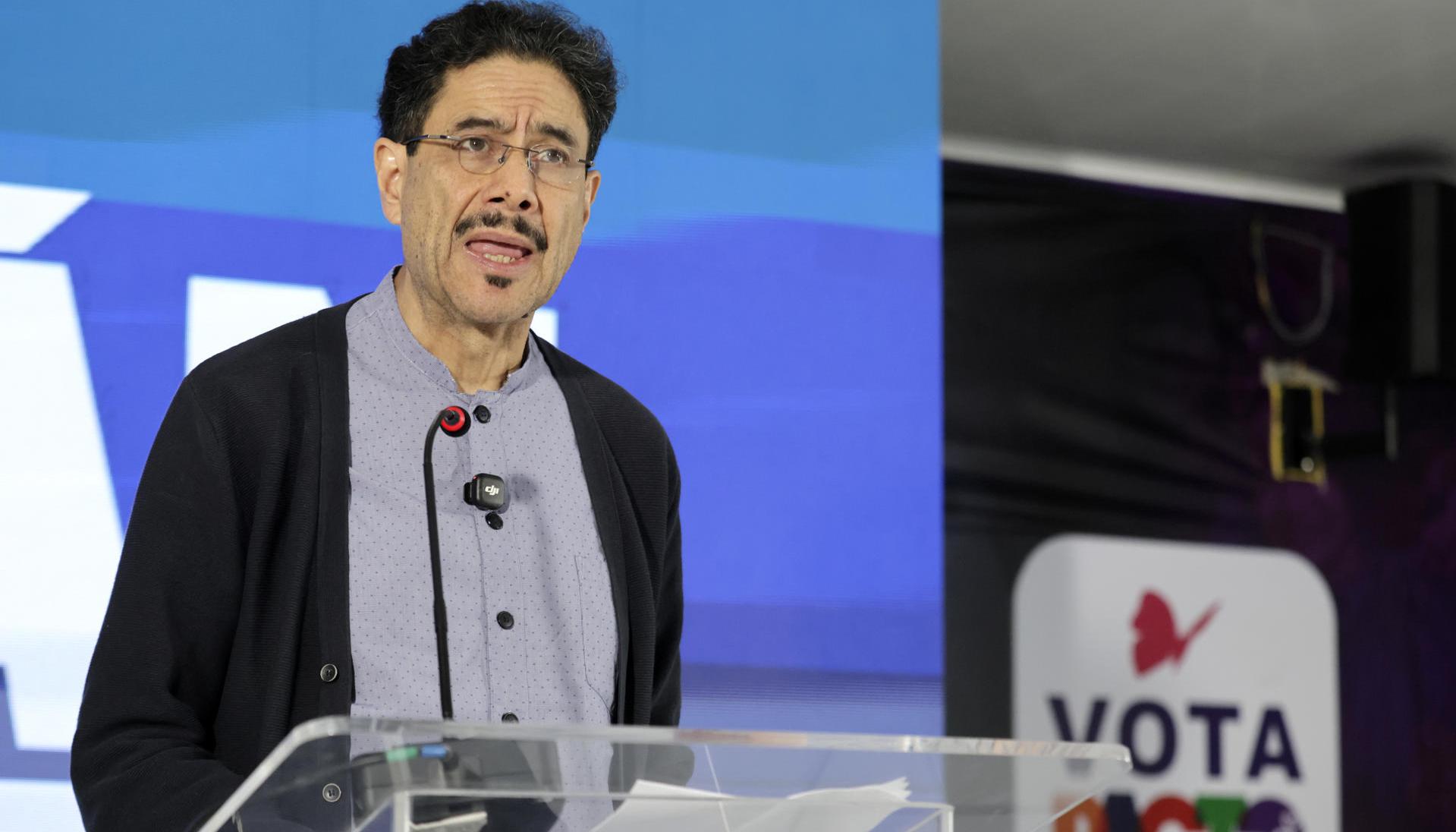 Excandidato presidencial Iván Cepeda. 