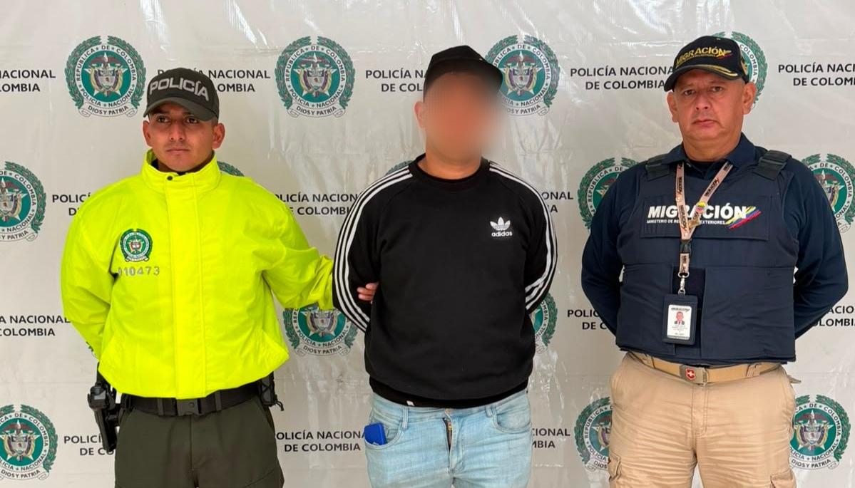 Ciudadano venezolano capturado por Migración Colombia.