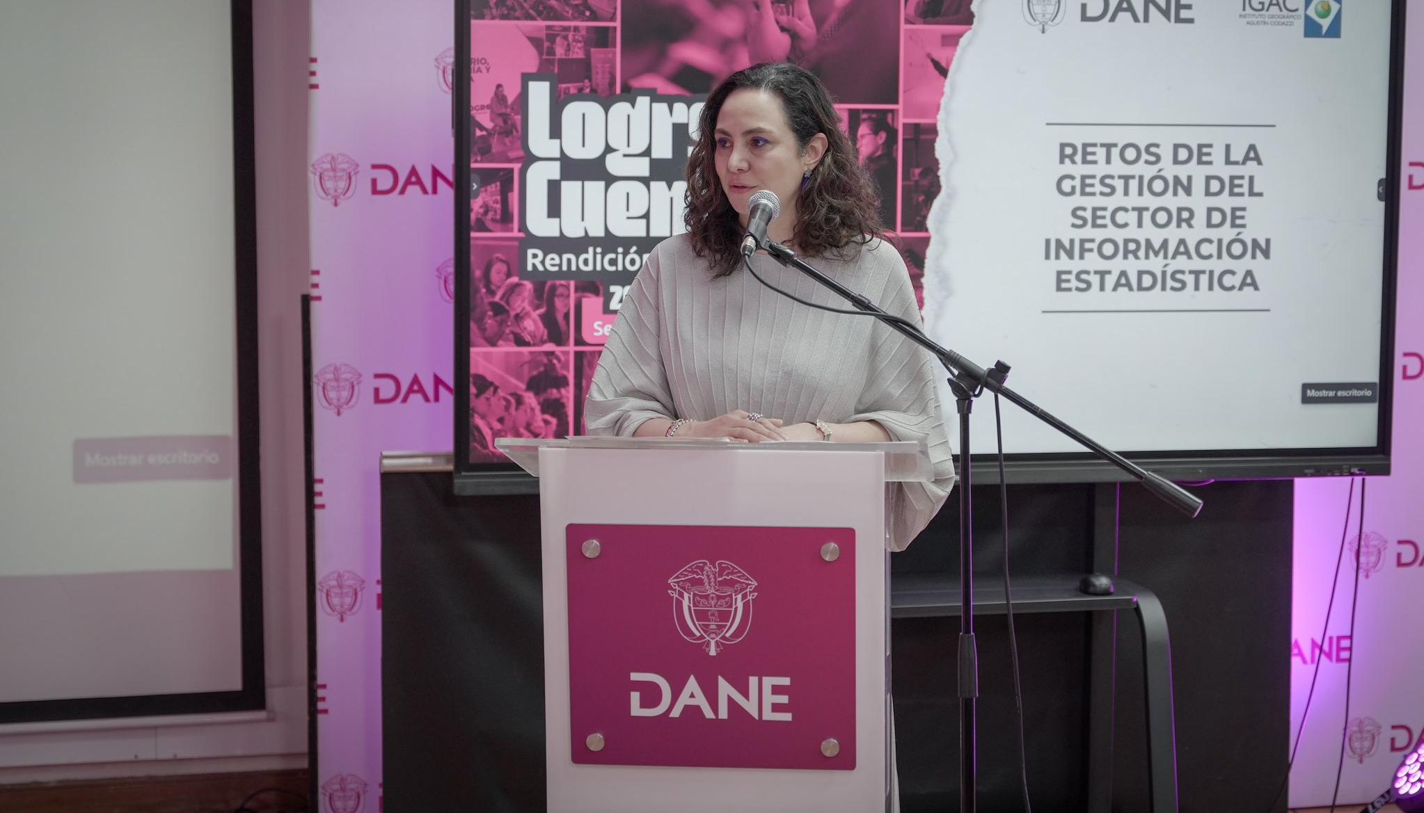 La directora del Departamento Administrativo Nacional de Estadística (Dane), Piedad Urdinola.