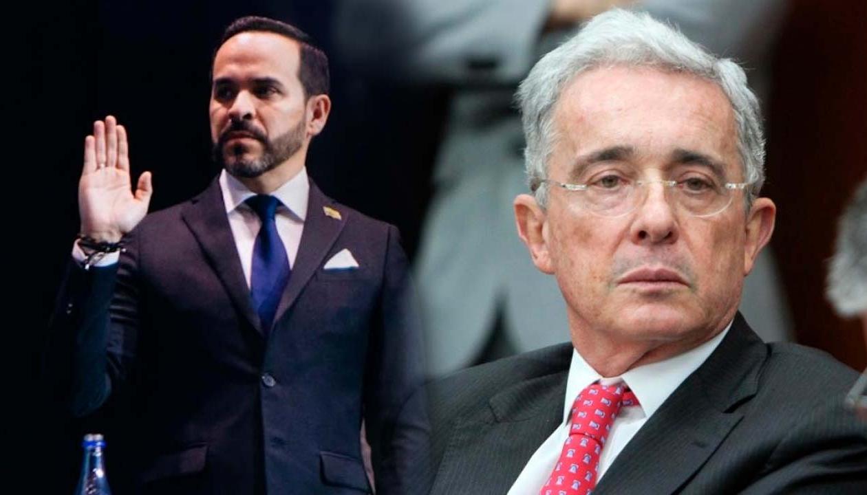 El Presidente electo Abelardo De La Espriella y el expresidente Álvaro Uribe Vélez.