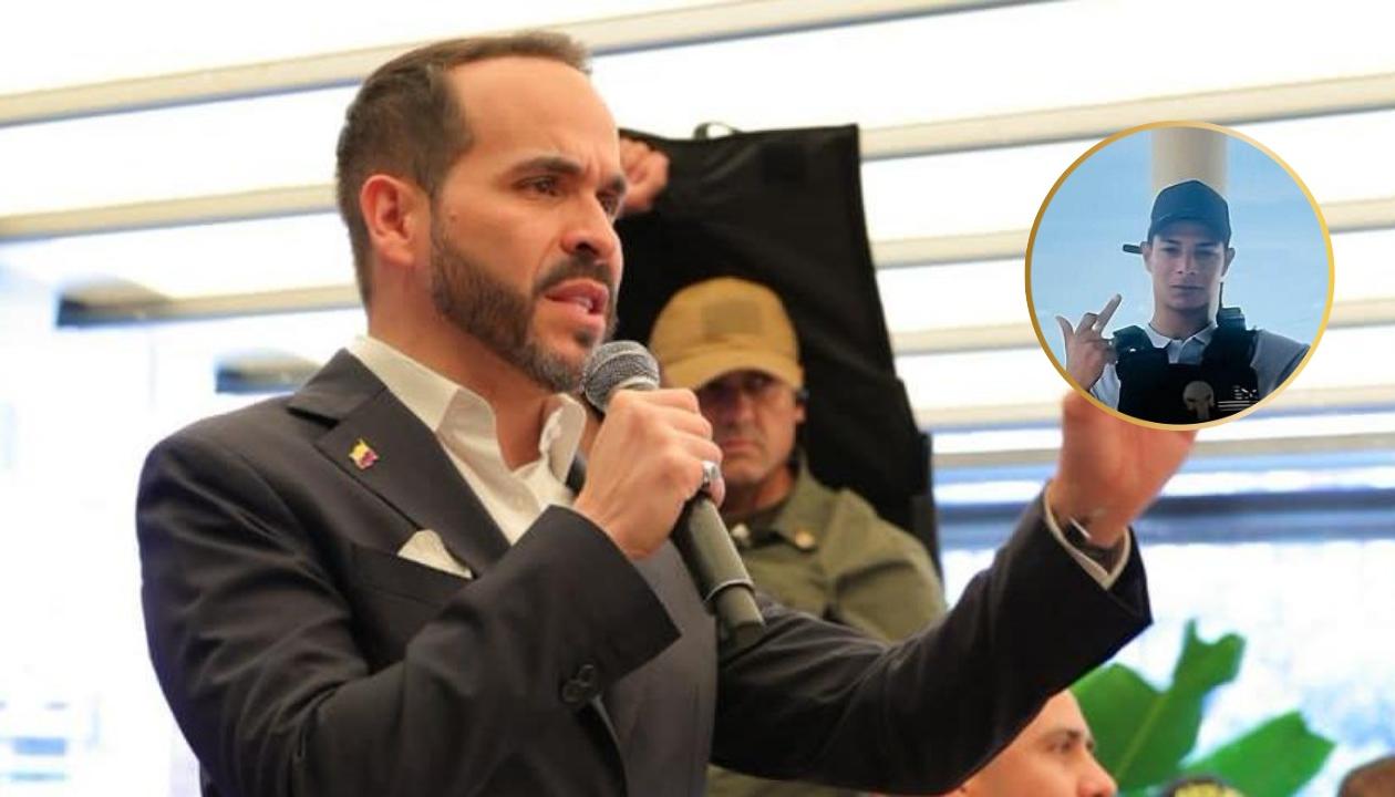 Abelardo De La Espriella, presidente electo, y alias 'El Bendito Menor' (círculo).