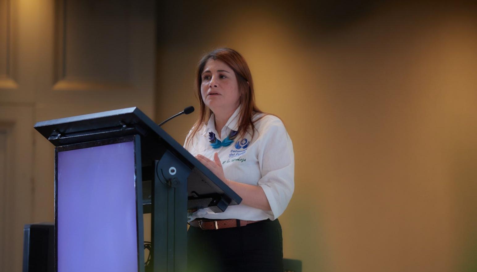 Iris Marín Ortiz, defensora del Pueblo.