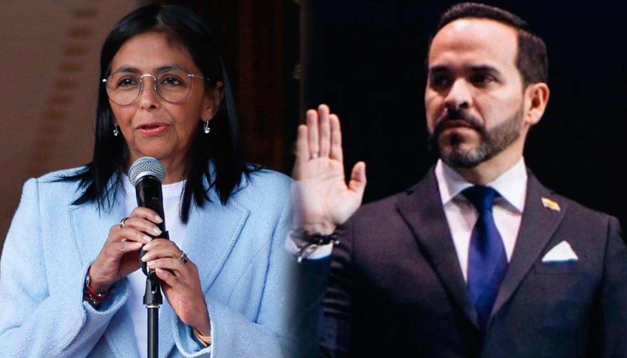 Delcy Rodríguez y Abelardo De La Espriella.