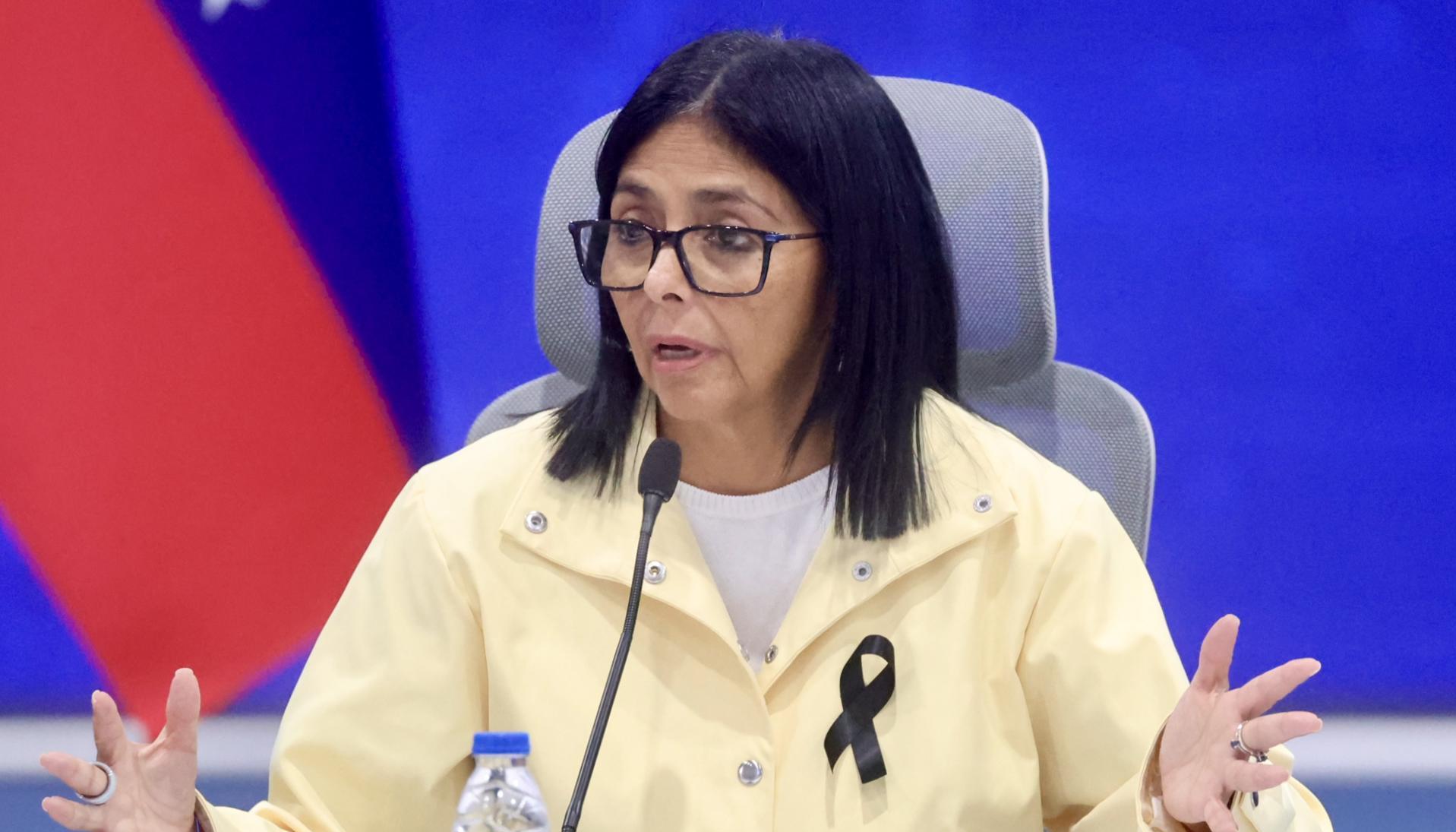 Delcy Rodríguez, presidente (e) de Venezuela. 