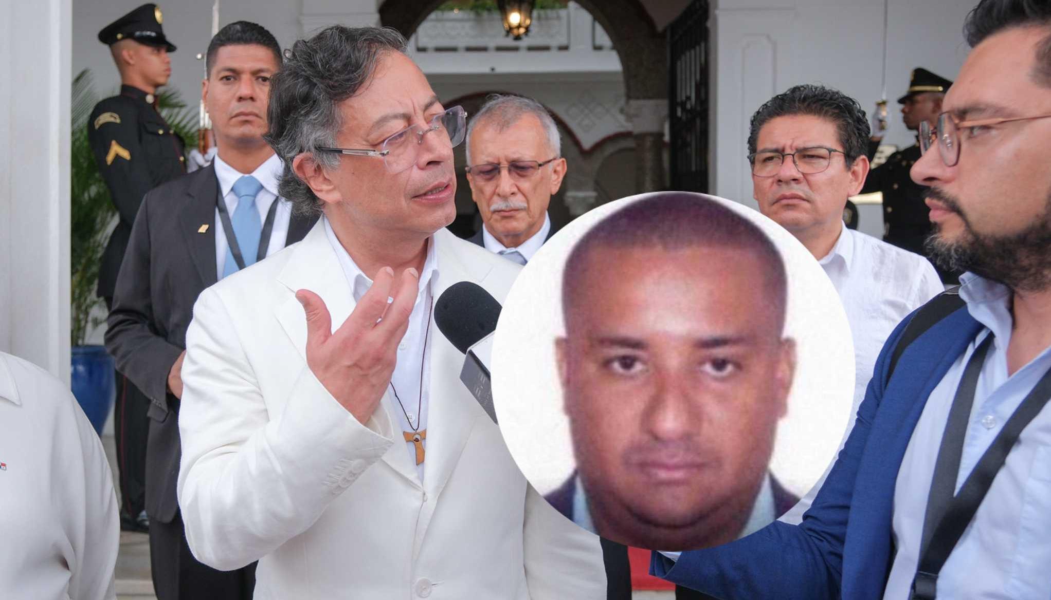 El Presidente Gustavo Petro y alias 'Chiquito Malo'.