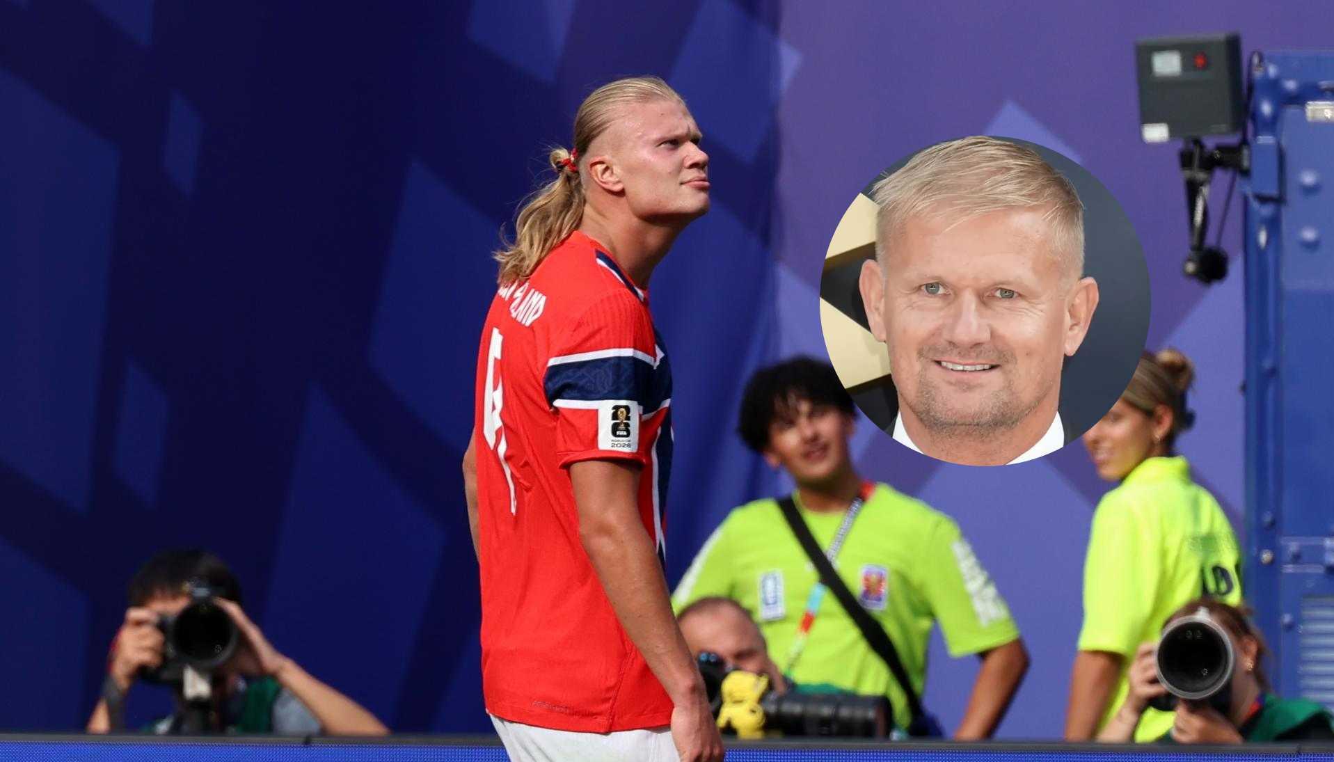 Erling Haaland y su papá Alfie.