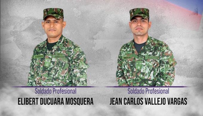 Elibert Ducuara Mosquera y Jean Carlos Vallejo Vargas. 