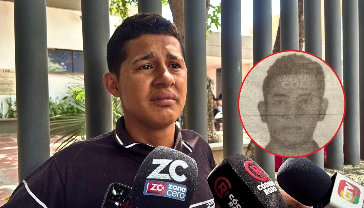 Giovanni Parejo y en el círculo su padrastro Ulfran Sánchez Moreno. 