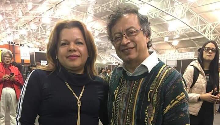 Mary Luz Herrán y Gustavo Petro.