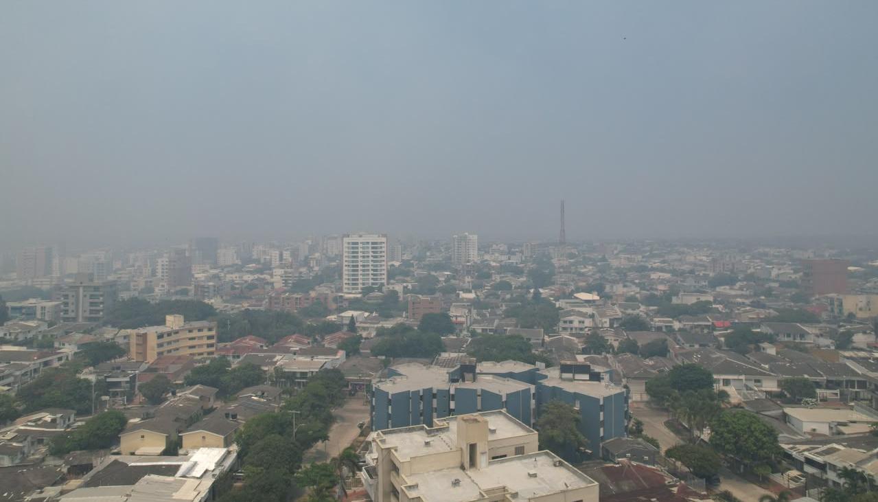 Humareda en Barranquilla