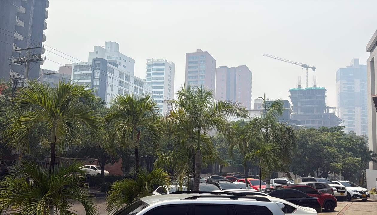 Humo en el norte de Barranquilla.