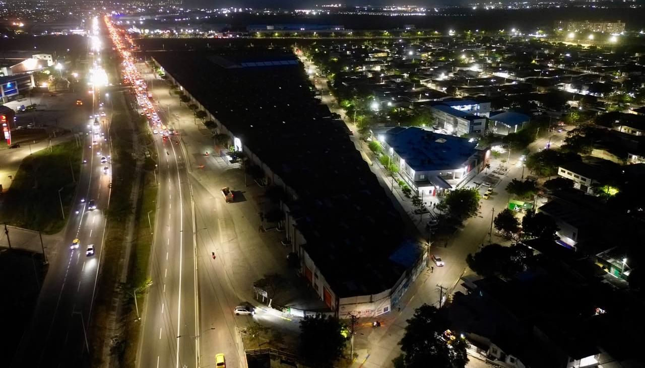 Iluminación led en la red de alumbrado público en el barrio El Pueblo. 
