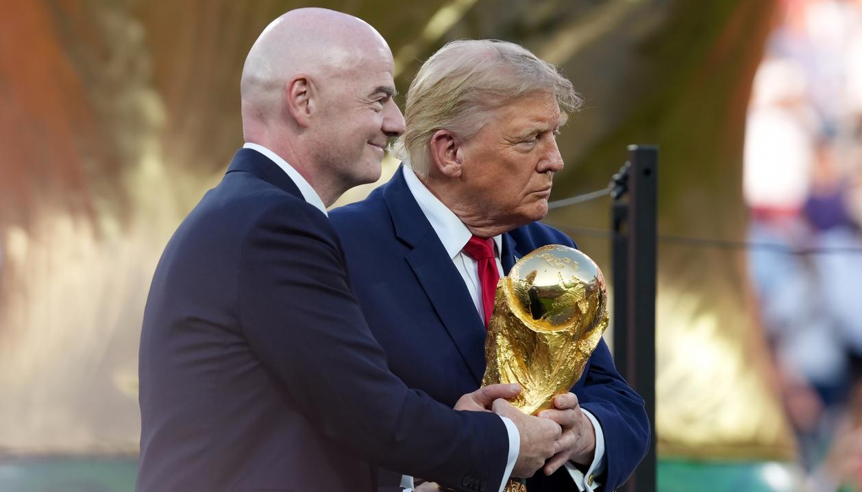 Gianni Infantino y Donald Trump.