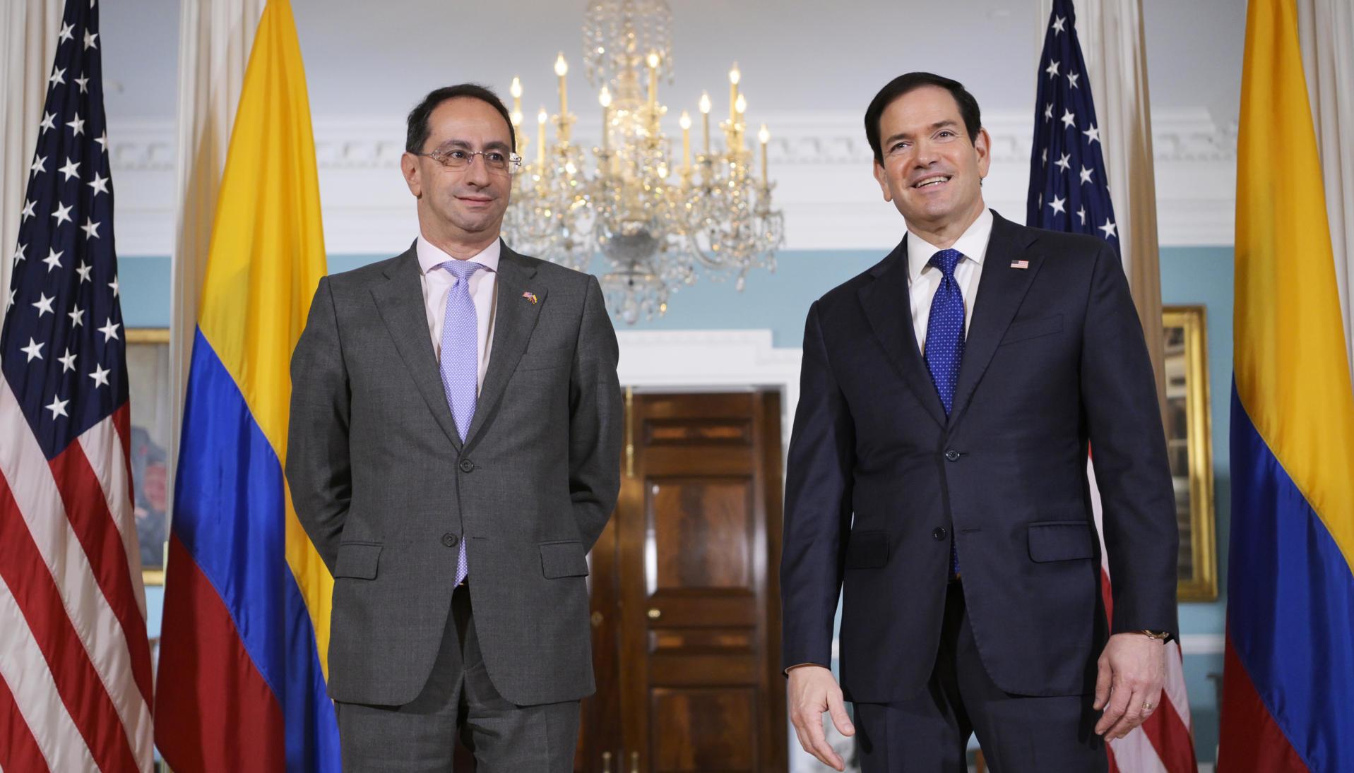  José Manuel Restrepo y Marco Rubio