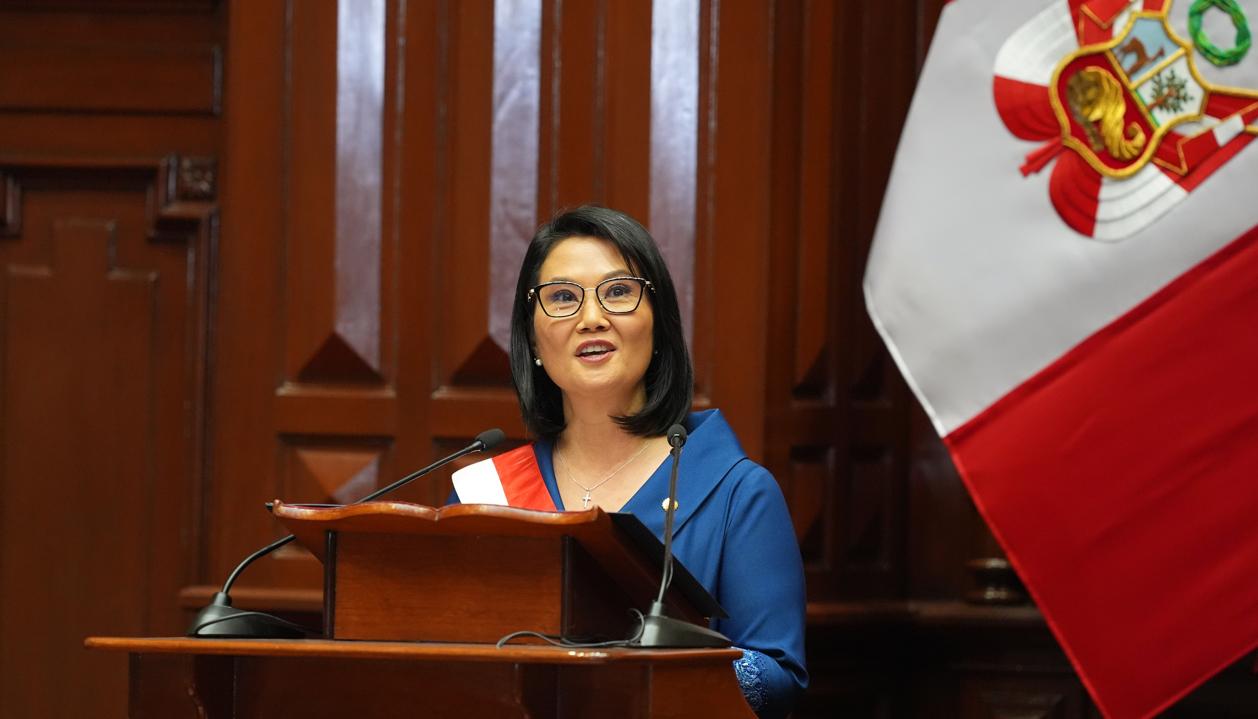 La presidenta de Perú, Keiko Fujimori.