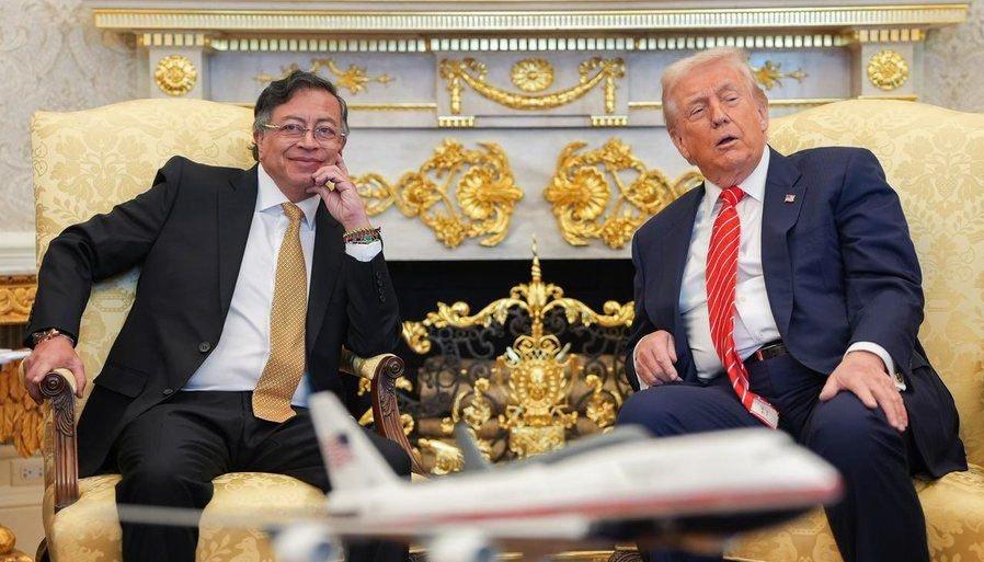 Los presidentes Gustavo Petro y Donald Trump.