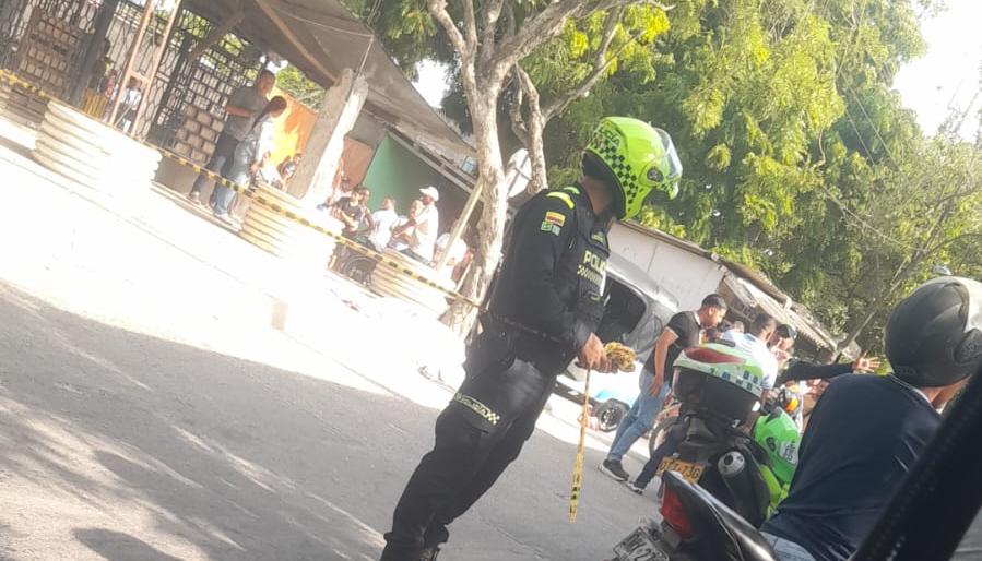 Lugar donde se presentó el homicidio en el barrio Renacer de Soledad. 