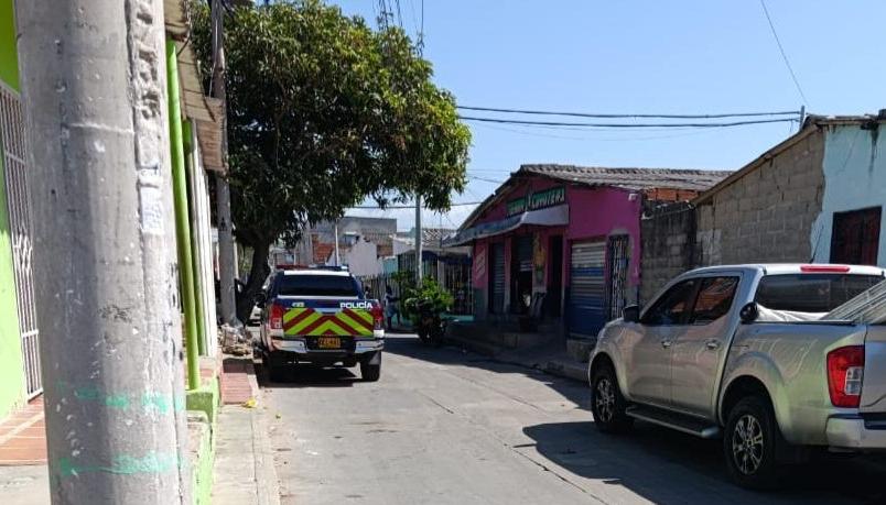 Lugar donde se presentó el ataque extorsivo este miércoles. 