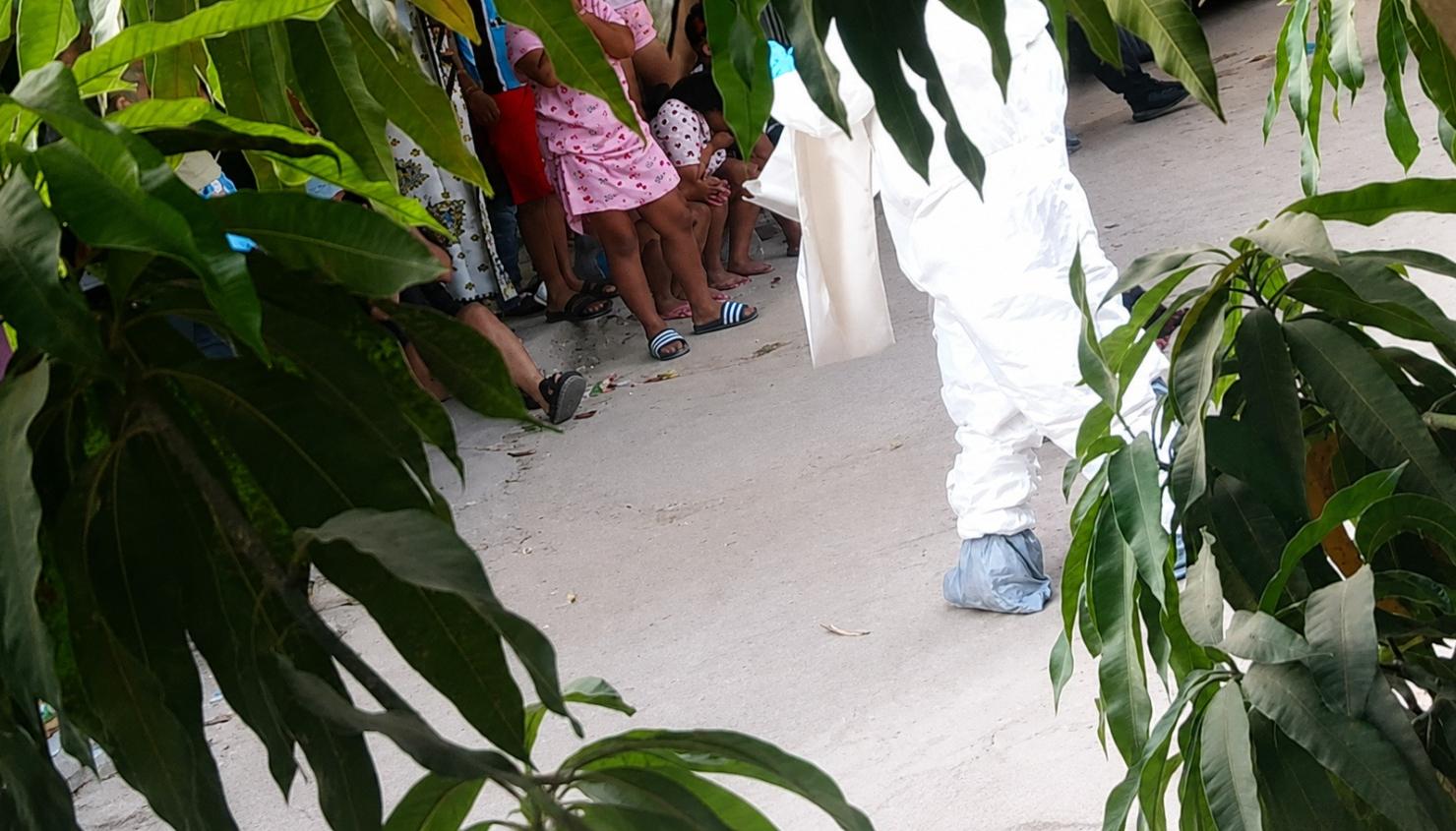 Lugar del crimen en el barrio Don Bosco, Soledad.