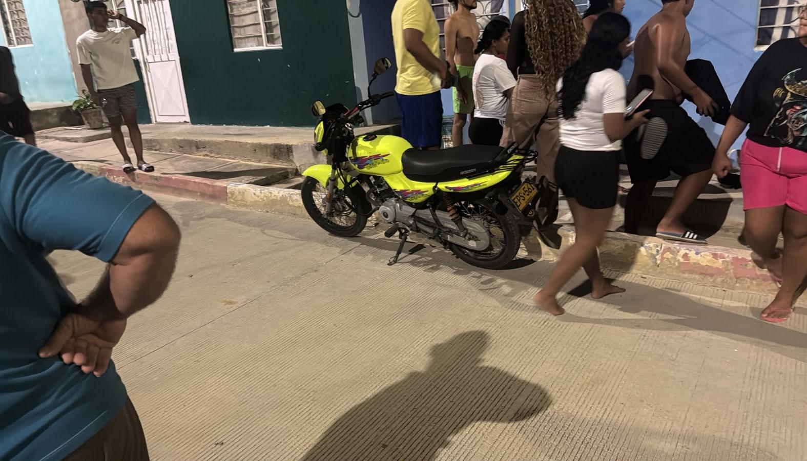 El cobradiario se movilizaba en esta moto cuando fue atacado a bala. 