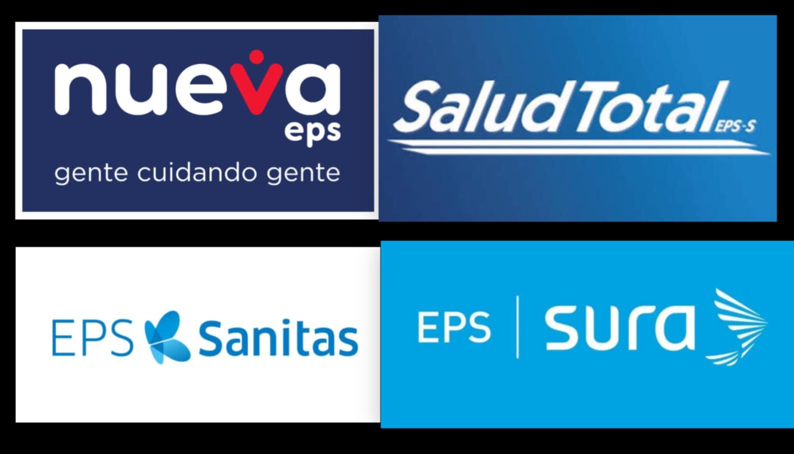 Nueva EPS, SaludTotal, Sanitas E·PS y Sura EPS