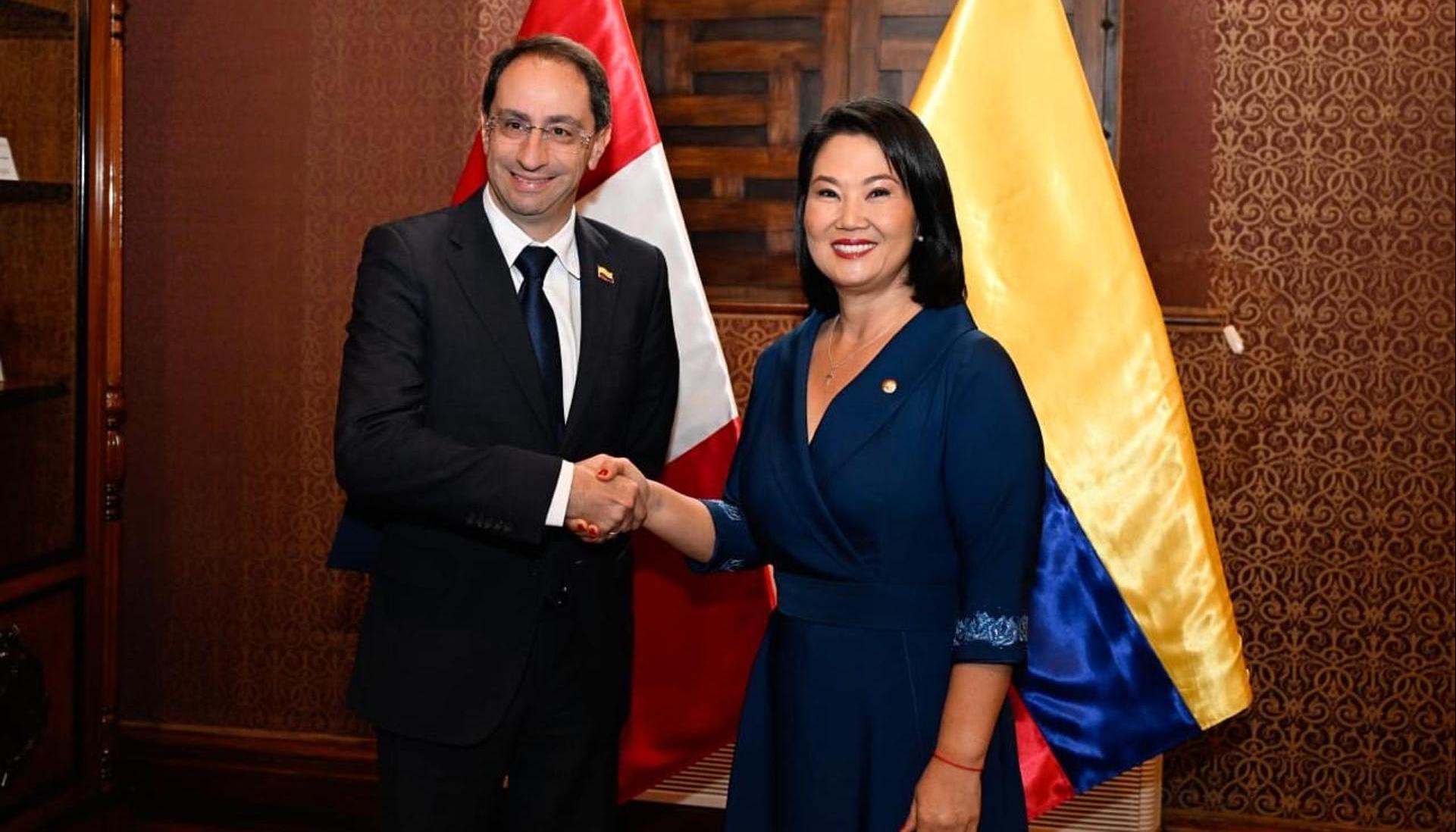 Presidenta electa peruana Keiko Fujimori y el vicepresidente electo José Manuel Restrepo
