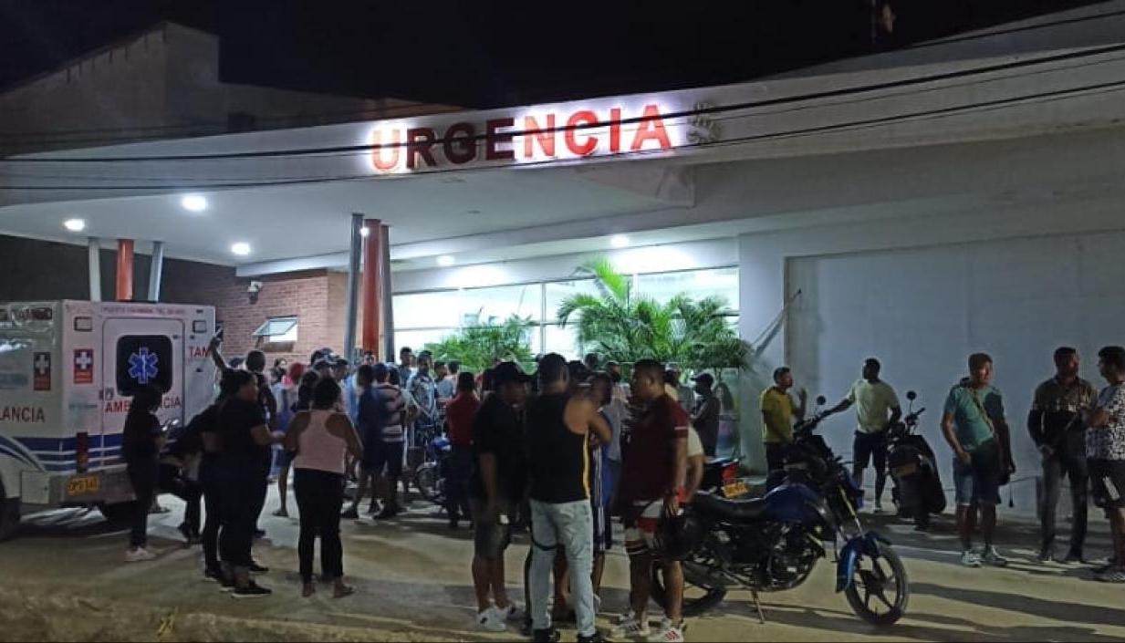 Fachada del Hospital de Puerto Colombia. 
