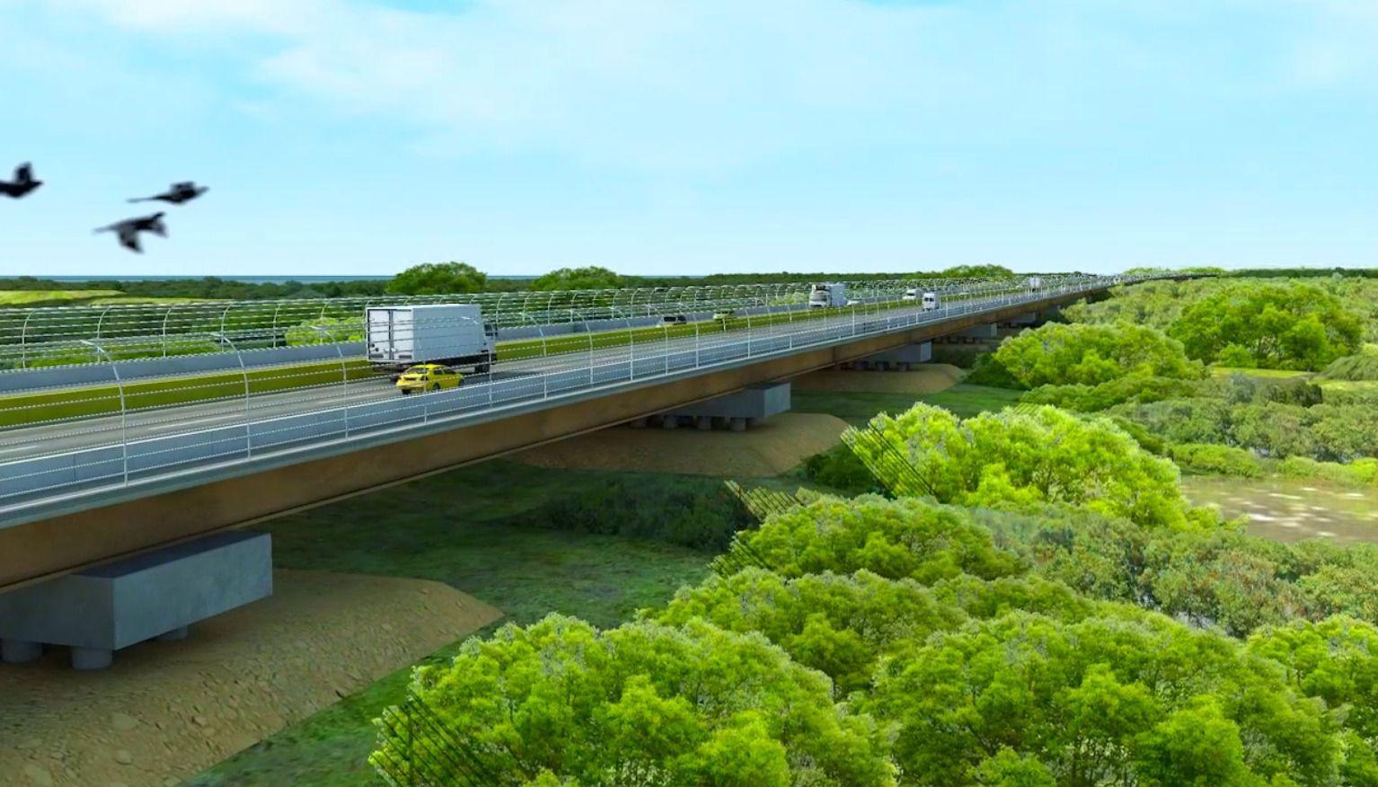 Render de uno de los viaductos ya adjudicados
