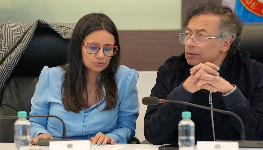 Angie Rodríguez y el Presidente Gustavo Petro.