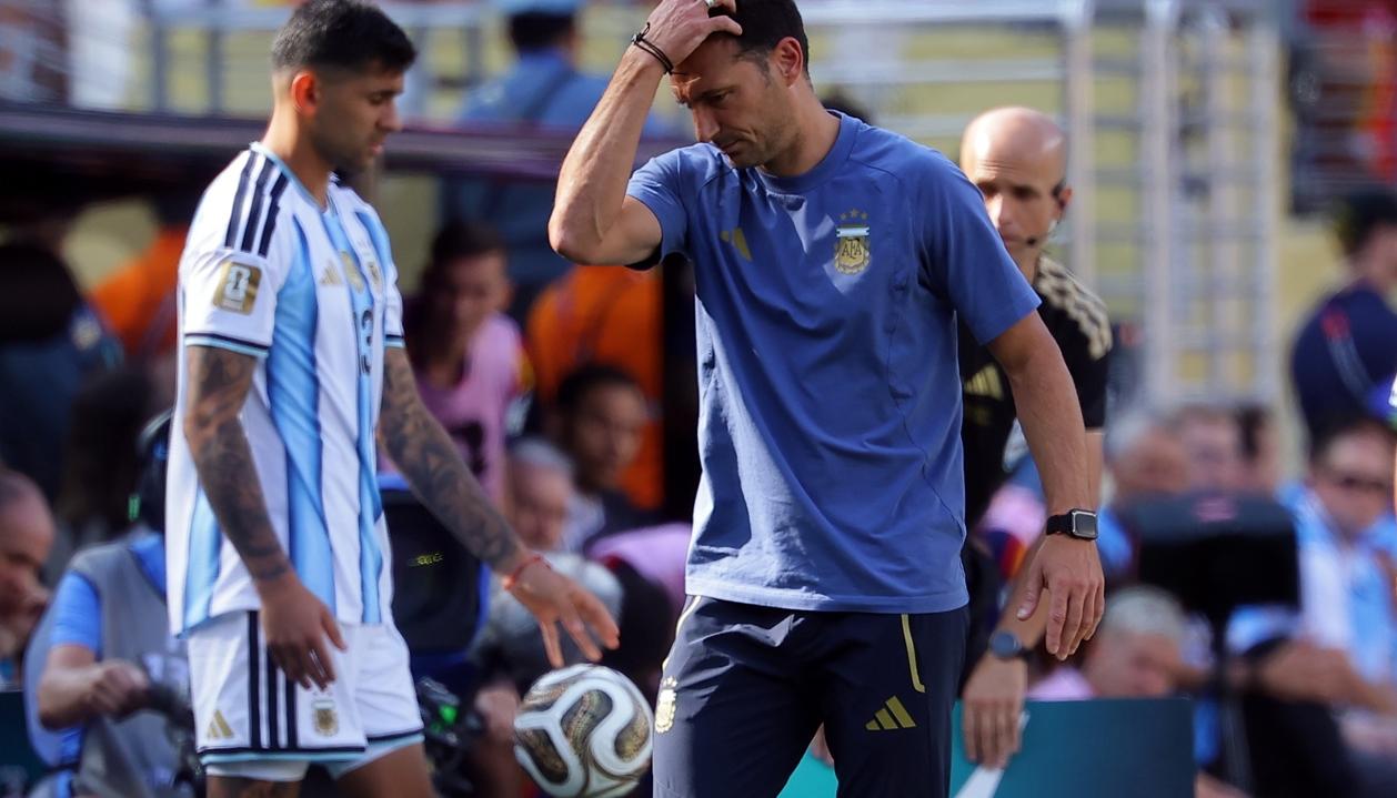 El seleccionador de fútbol de Argentina, Lionel Scaloni.