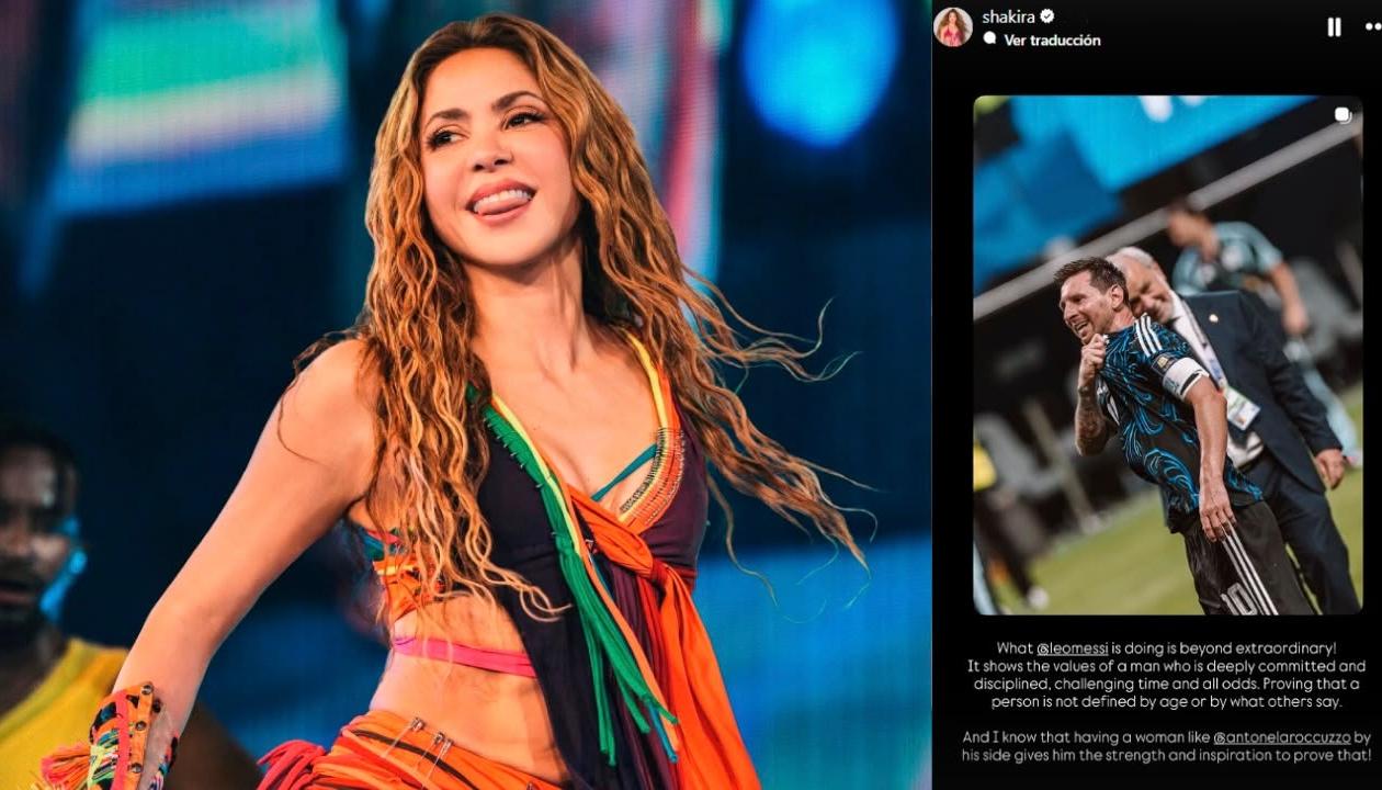 Shakira elogia a Messi. 