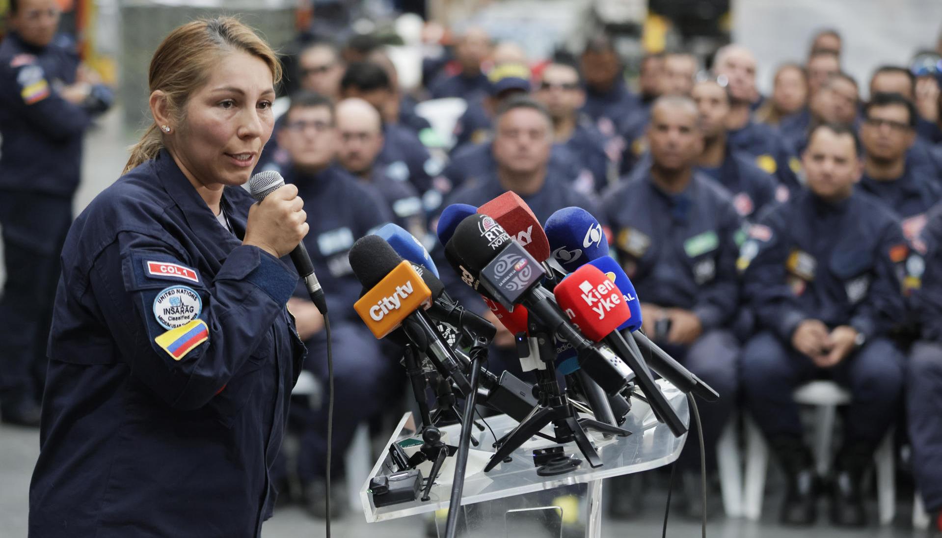 Silvia Ballén, jefa del programa nacional de Búsqueda y Rescate