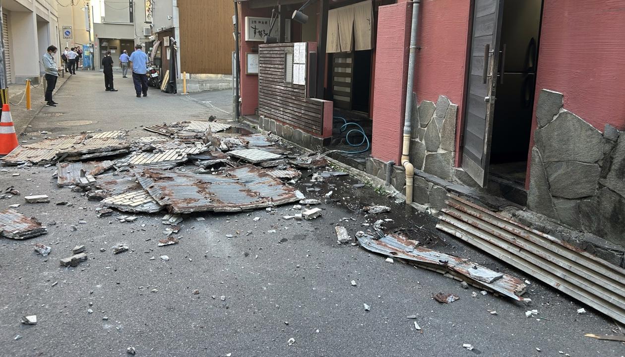 Imagen de los daños materiales.