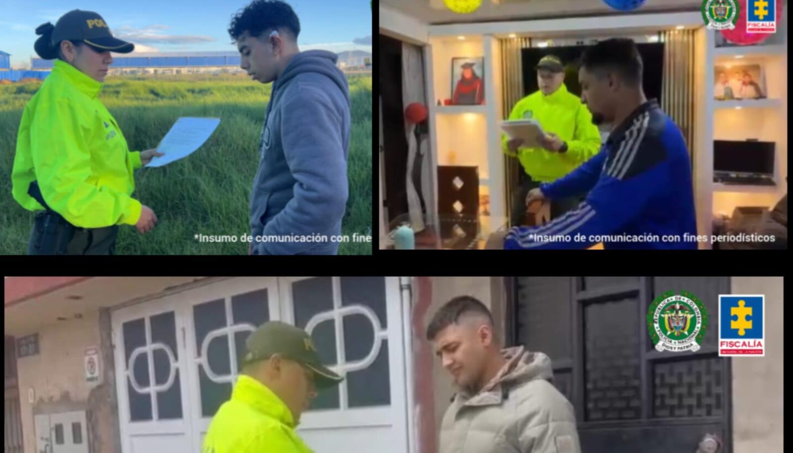 Tres de los capturados