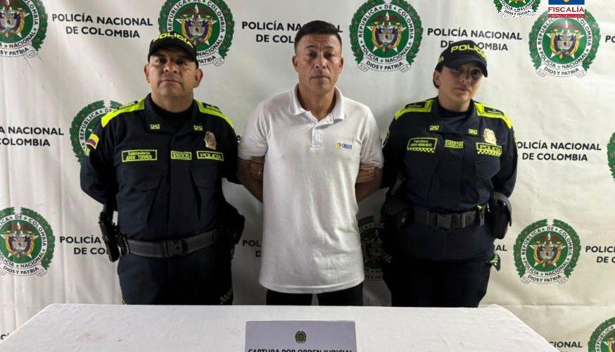 Wilson Sarria Ruíz el día que fue capturado