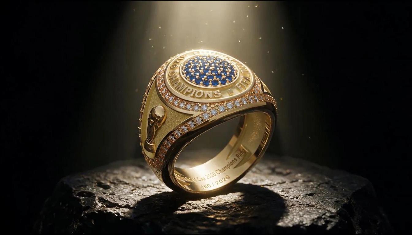 El anillo conmemorativo que entregará la Fifa a los campeones mundiales. 