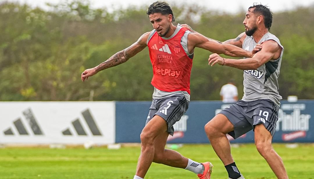 Daniel Rivera y Francisco Fydriszewski durante un entrenamiento. 