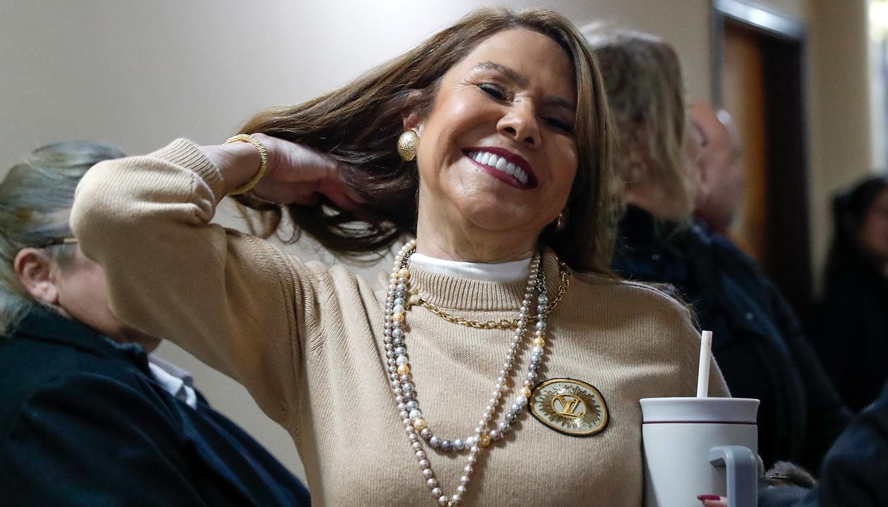 Celeste Amarilla, senadora paraguaya que ha protagonizado un duro cruce con Kylian Mbappé.