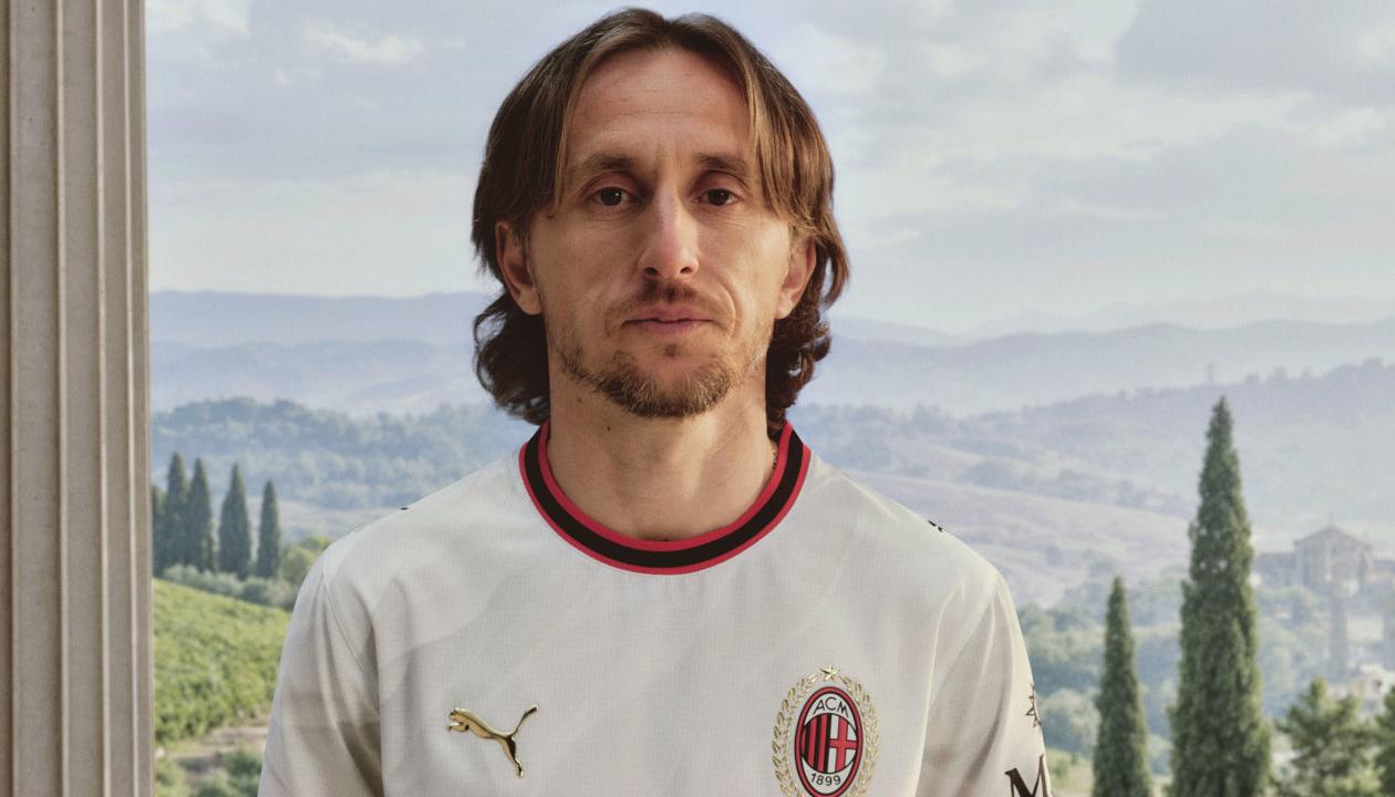El croata Luka Modric, mediocampista del Milan.