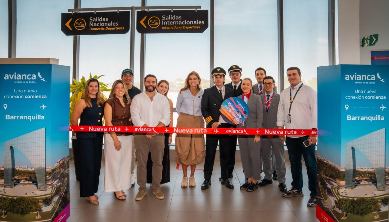 Inauguración de la nueva ruta de Avianca.