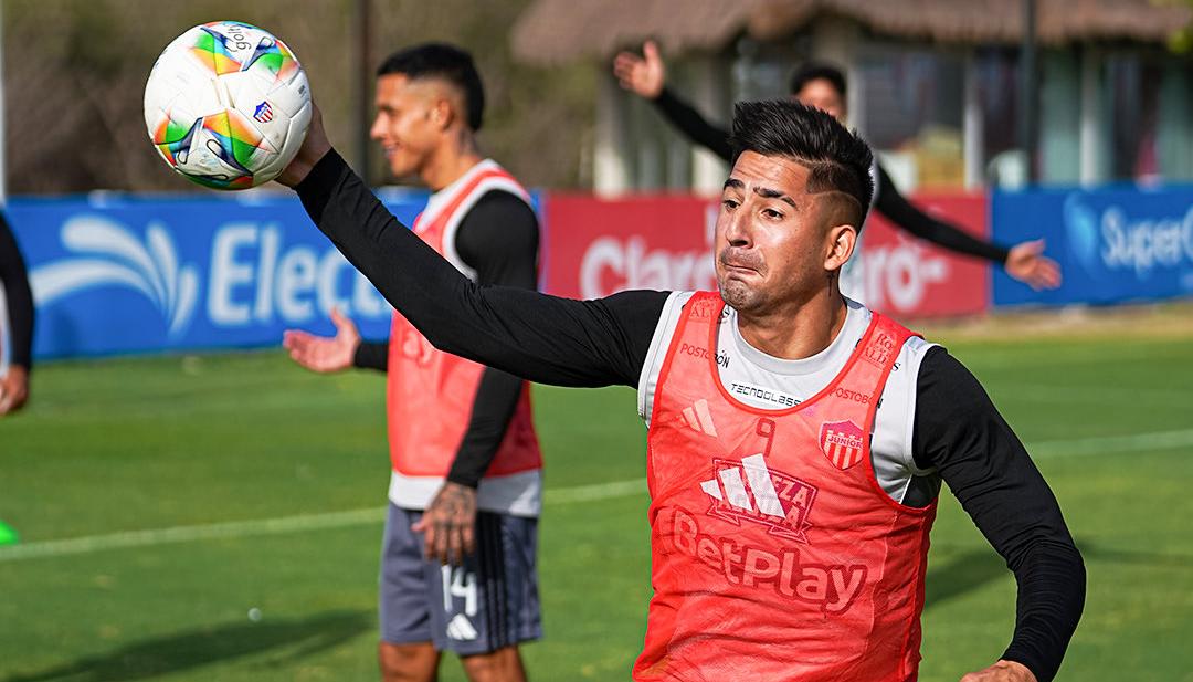 El paraguayo Guillermo Paiva, delantero del Junior. 