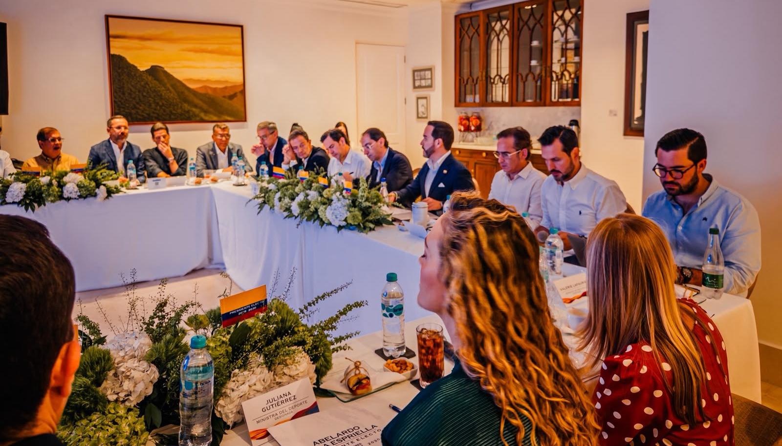 Reunión del presidente electo el pasado 10 de julio en Barranquilla.