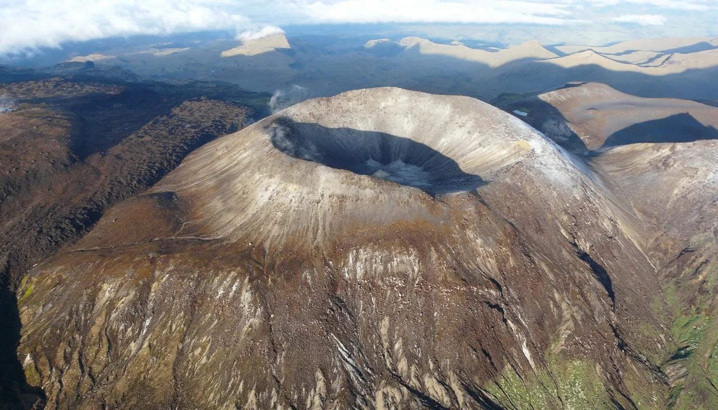 Volcán Puracé en el Cauca. 