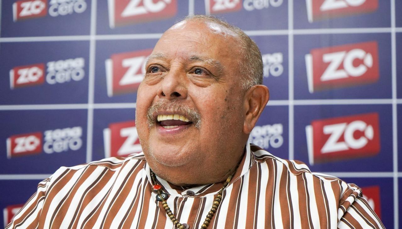 Juan Piña en la redacción de Zona Cero. 