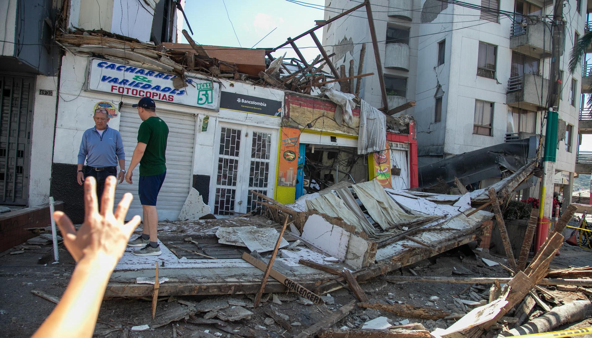 Afectación en Manizales por el terremoto.