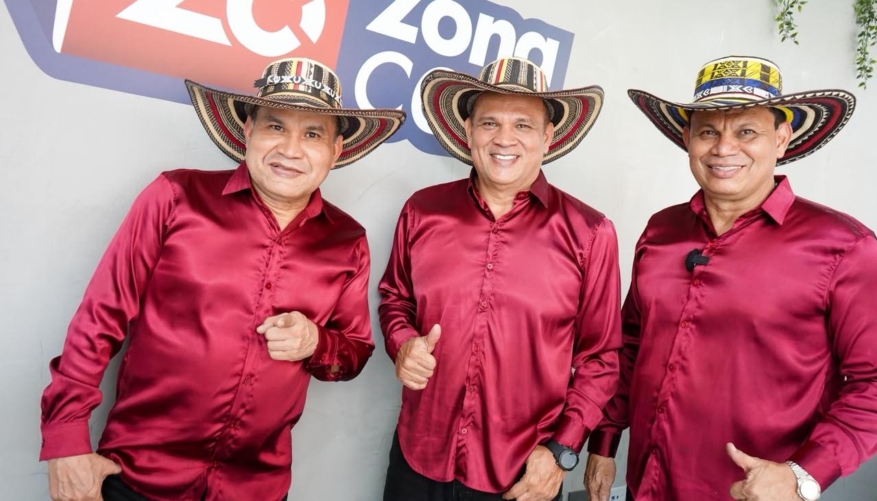 Alfredo Enrique, Dino y Walfredo Gutiérrez, líderes de la agrupación Los Corraleros Dinastía Gutiérrez.