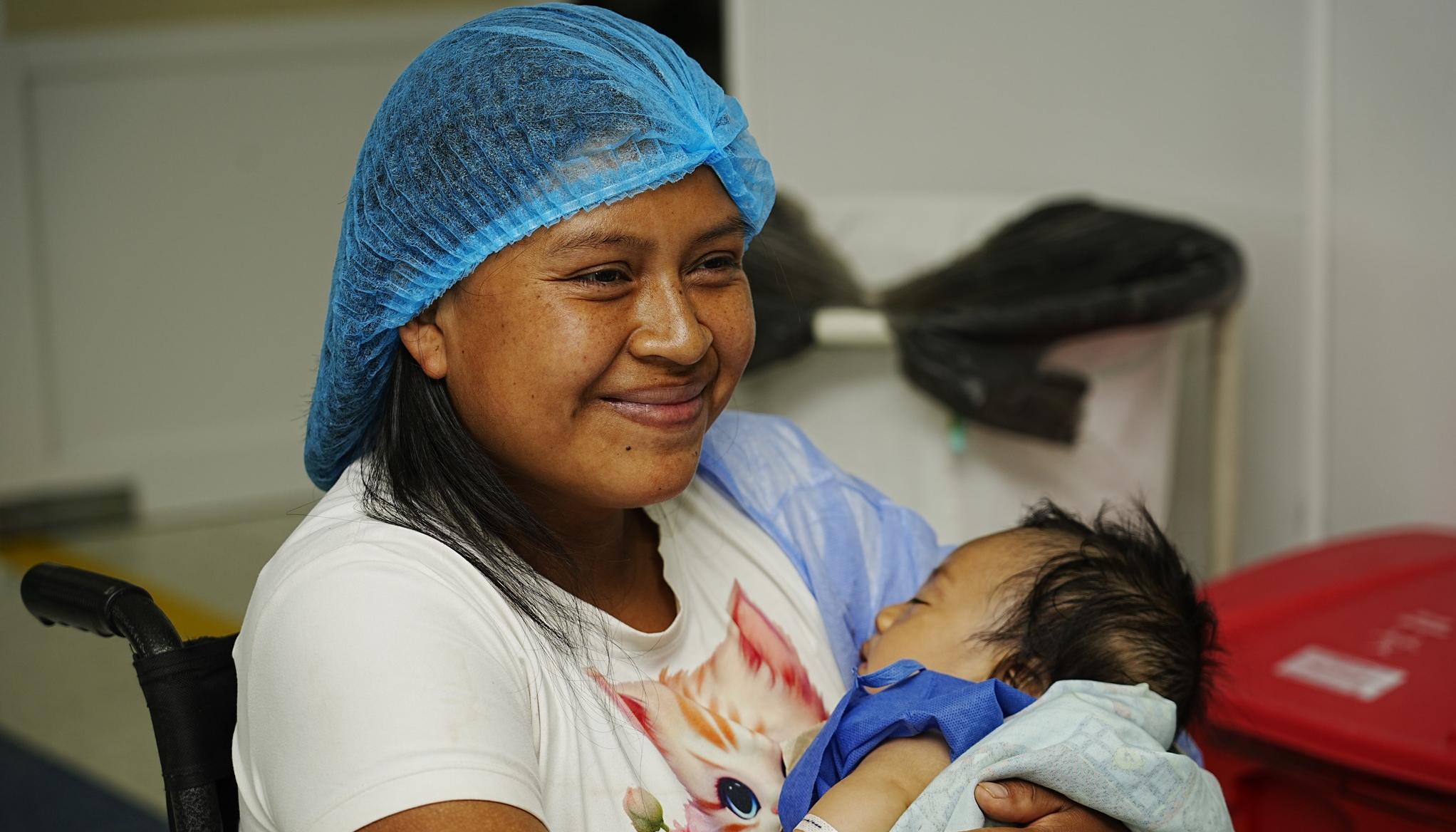 Beneficiarios de la jornada de atención desarrollada por la Fundación Operación Sonrisa