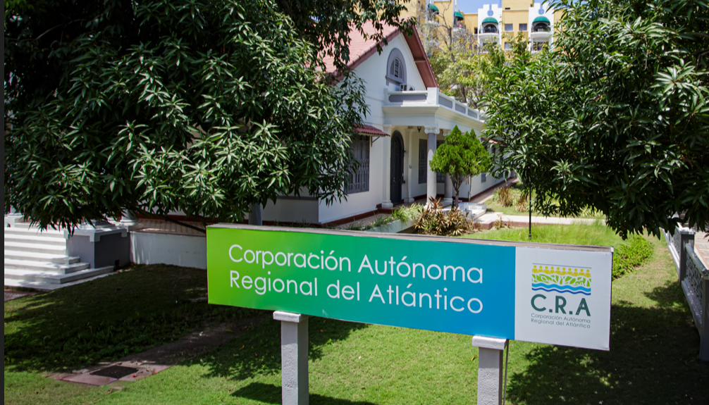 Fachada de la Corporación Autónoma Regional del Atlántico (CRA).