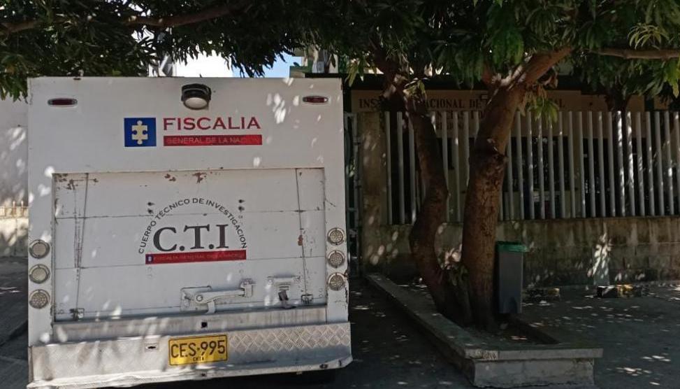 El CTI de la Fiscalía trasladó el cuerpo a Medicina Legal. 