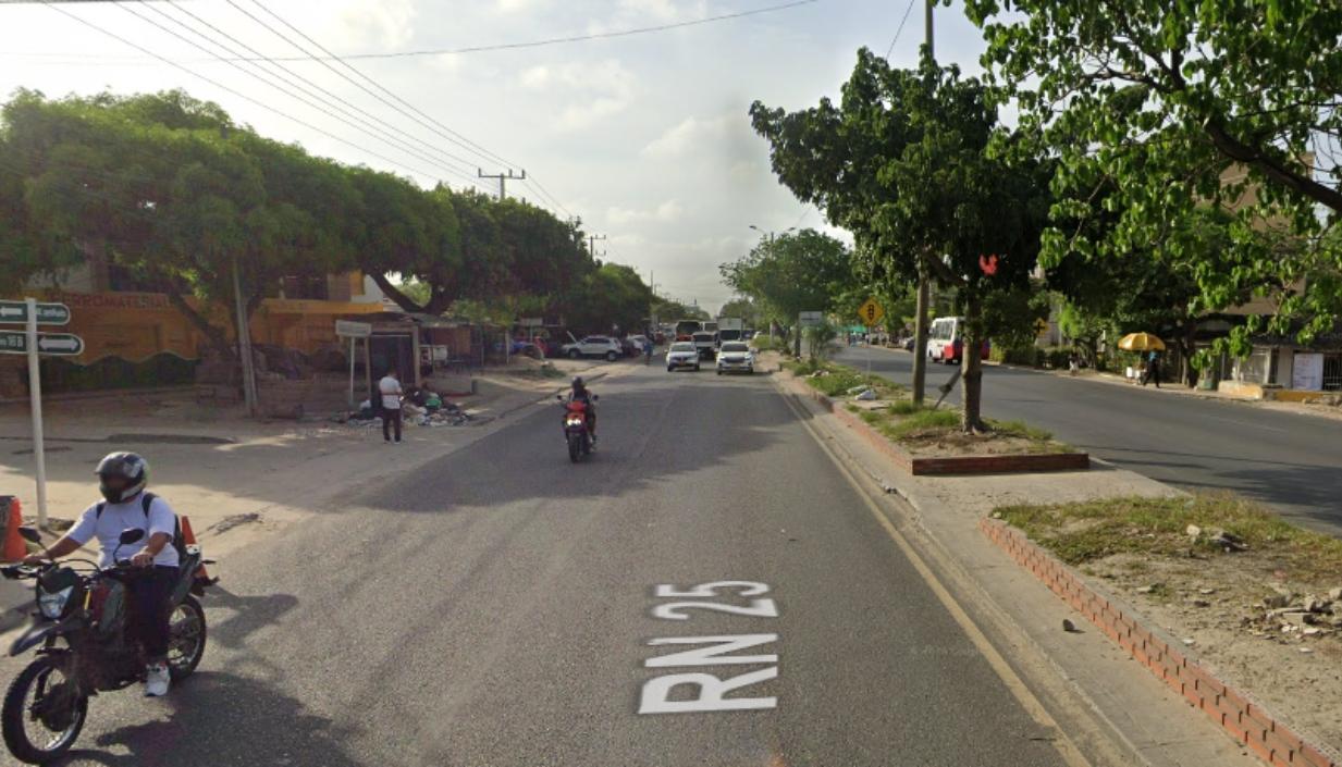 Calle 30, en Soledad, donde una persona perdió la vida. 